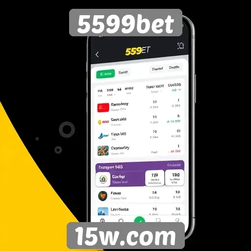 Interface do usuário do site 5599bet é intuitiva